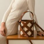 Жени вафлен тен Alohas the u venti waffle - кафява кожена чанта NVPD1154
