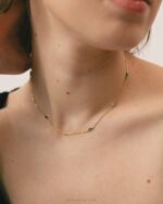 Жени зелено Alohas tamarillo - златно и зелено колие NVPD1028 - Image 5