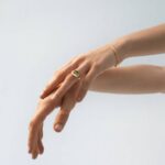 Жени злато Alohas печат - минимум златен пръстен NVPD1192