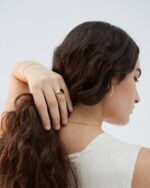 Жени злато Alohas печат - минимум златен пръстен NVPD1192 - Image 4