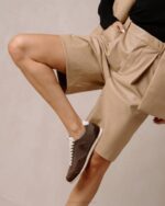 Жени какао на прах Alohas tb.70 - кафяви кожени маратонки NVPD401