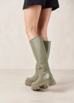 Жени каки Alohas katiuska - зелени кожени ботуши NVPD94 - Image 5