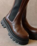 Жени кафе кафяво Alohas go getter - кафяви кожени ботуши NVPD395 - Image 2