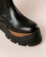 Жени орехово черно Alohas roxie nutty - черни кожени ботуши NVPD553 - Image 8