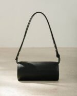 Жени плисиран черен Alohas черна кожена чанта the ipleed NVPD1120 - Image 2