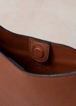 Жени тен Alohas the c bicolor - черна и кафява кожена чанта NVPD1122 - Image 7