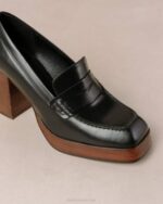 Жени черен Alohas busy - черни кожени мокасини NVPD389 - Image 7