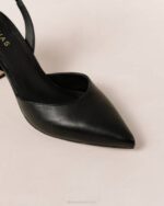 Жени черен Alohas cinderella - черни кожени обувки NVPD81 - Image 10