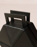 Жени черен Alohas the k - черна кожена чанта NVPD1043 - Image 5