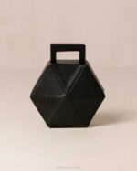Жени черен Alohas the k - черна кожена чанта NVPD1043 - Image 6