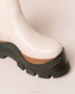 Жени ядков крем Alohas sapphire nutty - бели кожени ботуши NVPD333 - Image 10