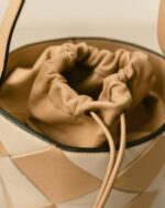 Жени Scacchi камък бежово слонова кост Alohas the u venti scacchi - бяла и бежова кожена чанта NVPD1153 - Image 4