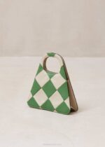 Жени Scacchi слонова кост вечнозелена Alohas the a scacchi - чанта на бяло и зелено каре NVPD1101