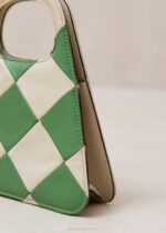 Жени Scacchi слонова кост вечнозелена Alohas the a scacchi - чанта на бяло и зелено каре NVPD1101 - Image 9