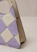 Жени Scacchi Mauve слонова кост Alohas the a scacchi - чанта на бяло и лилаво каре NVPD1098 - Image 7